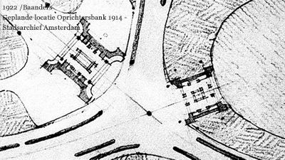 De geplande locaties van het monument